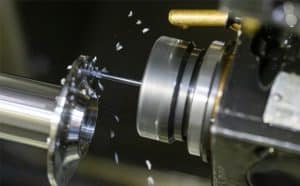 Photo d'une technique d'usinage utilisée dans une entreprise de mécanique de précision