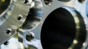 Photo d'une pièce aluminium usinée par FIDEMECA